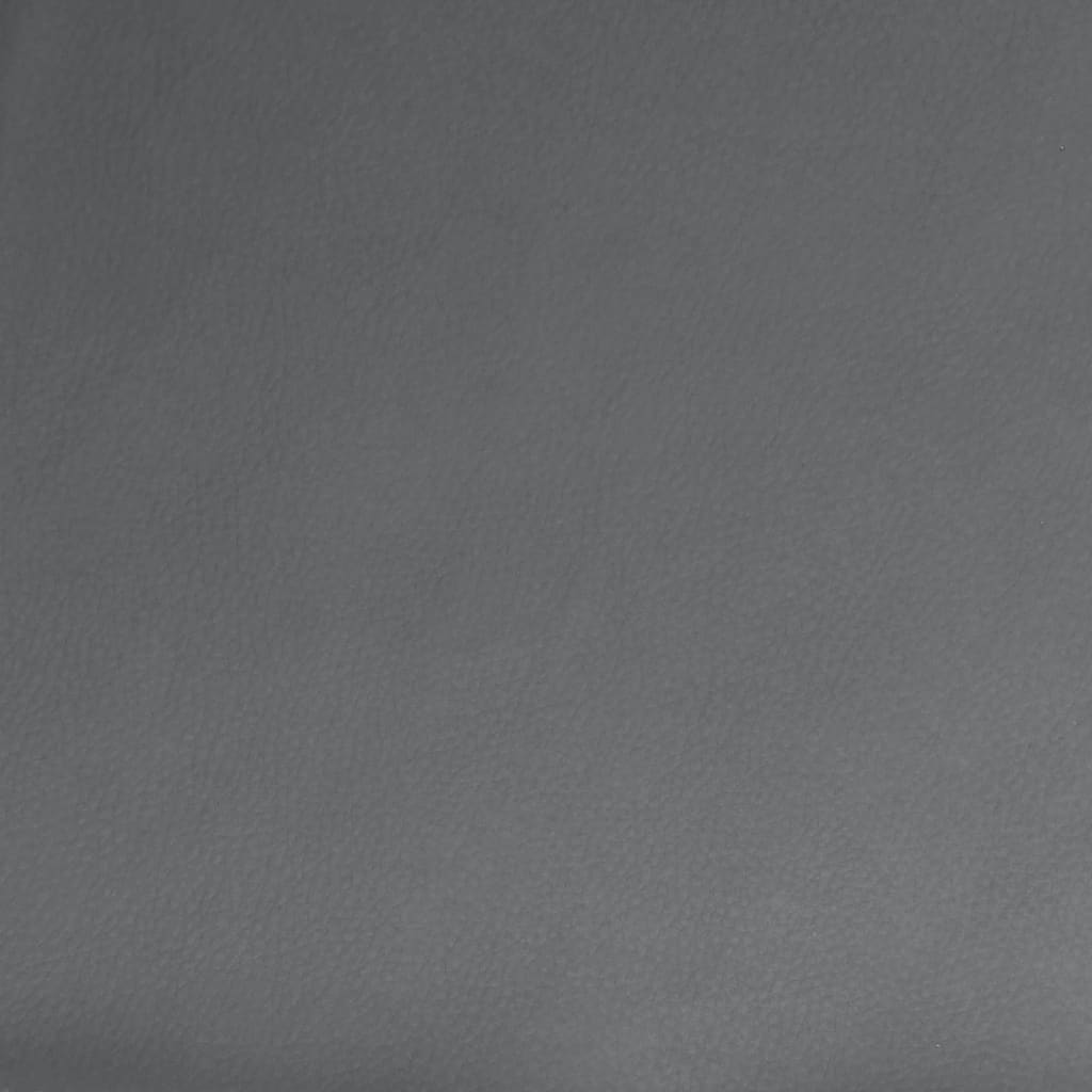 Masažna fotelja za odmor, siva, umjetna koža