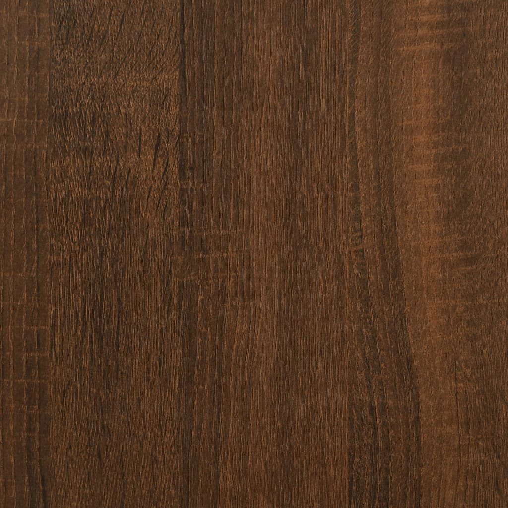 Konzolni stol s policama smeđa boja hrasta 100 x 30 x 80 cm