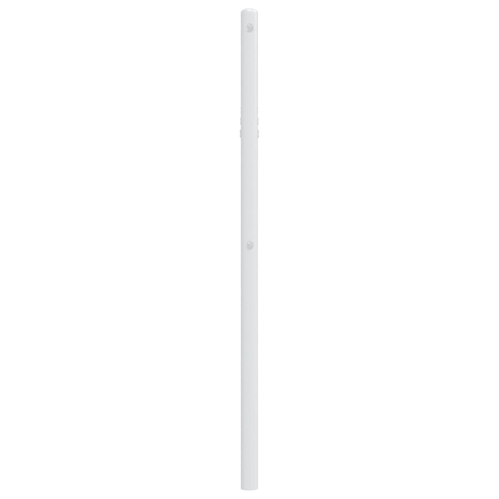 Metalno uzglavlje za krevet, bijelo, 75 cm