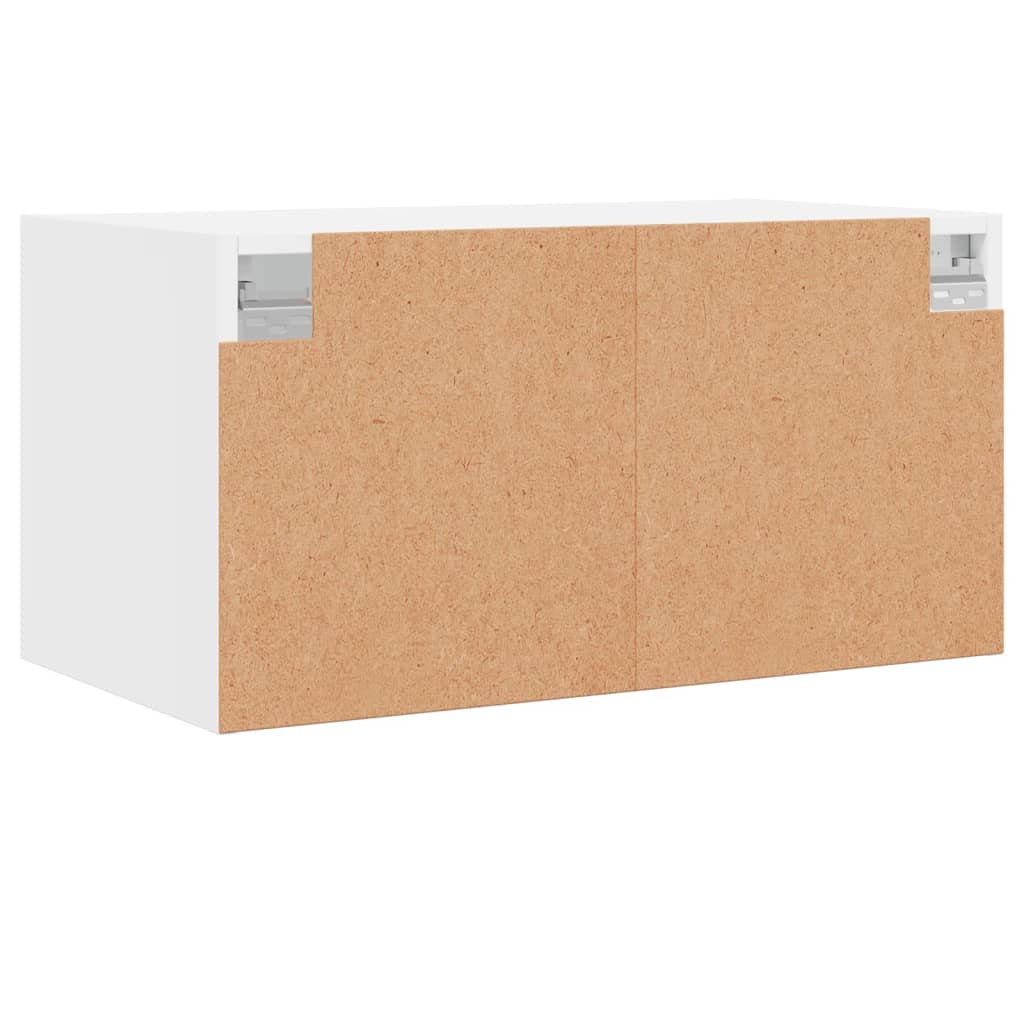 Zidni ormarići sa staklenim vratima 2 kom bijeli 68,5x37x35 cm