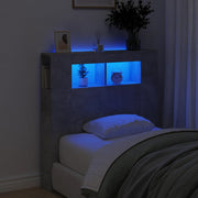 LED uzglavlje siva boja betona 100x18,5x103,5 cm