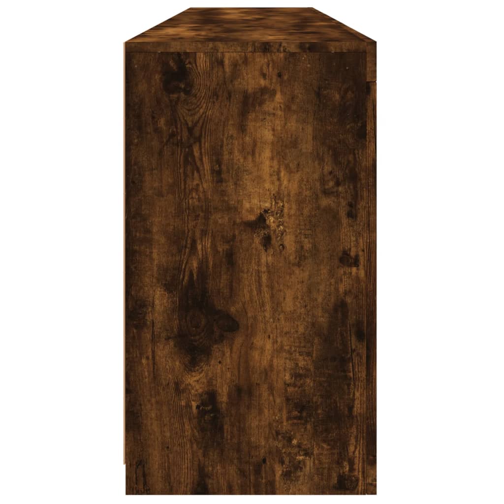 Komoda s LED svjetlima boja dimljenog hrasta 181,5x37x67 cm