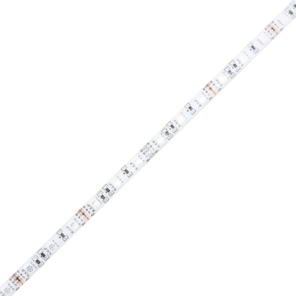 TV ormarići s LED svjetlima 2 kom crni 60 x 35 x 15,5 cm