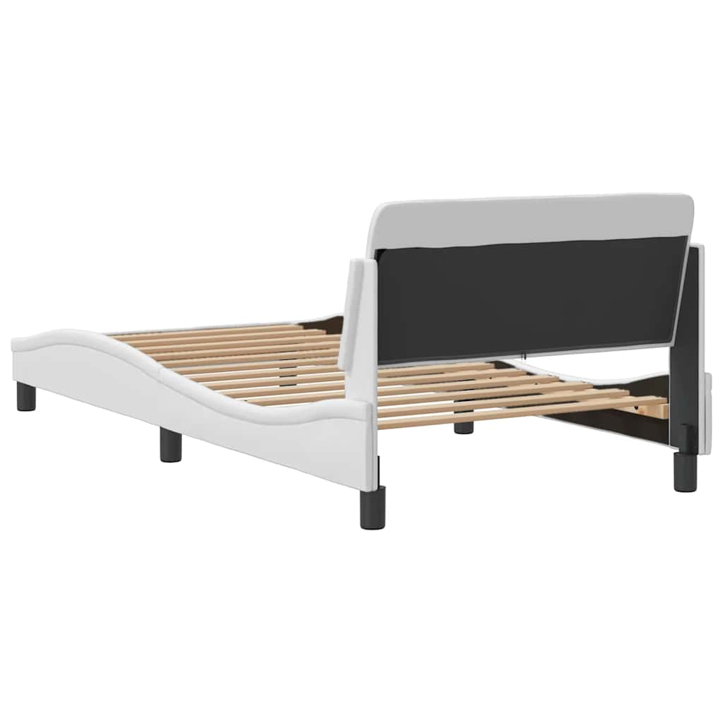 Okvir za krevet Dover bijeli 100x203 cm od umjetne kože