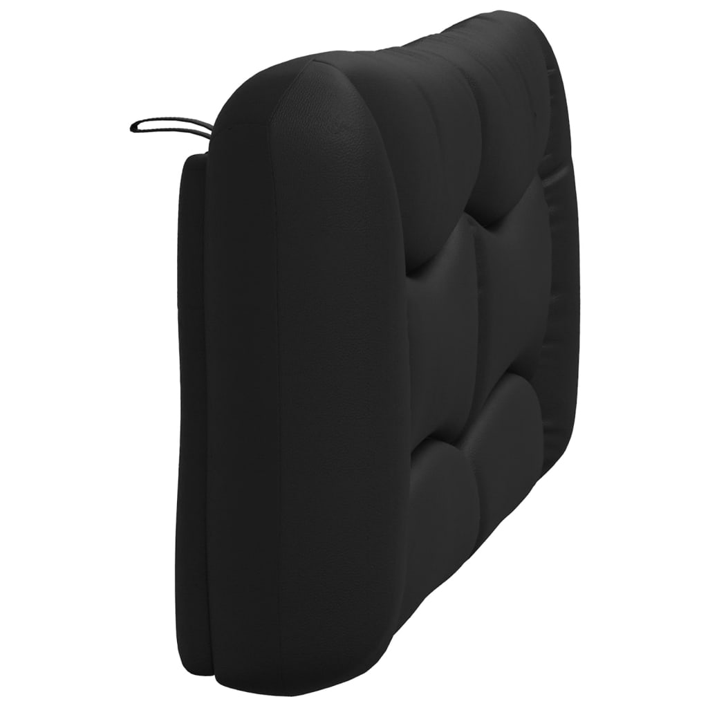 Jastuk za uzglavlje crni 135 cm umjetna koža