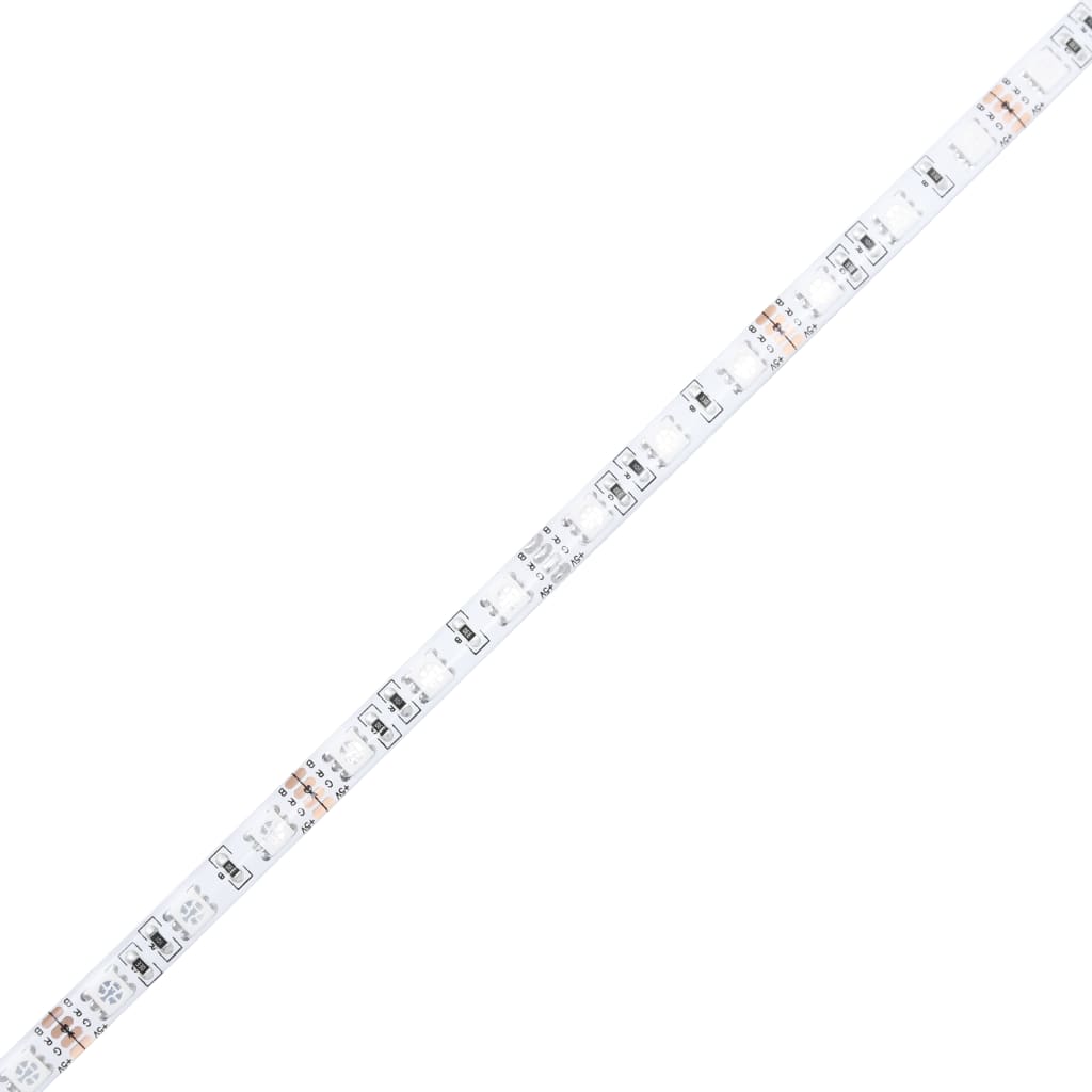 Okvir za krevet s LED svjetlima boja hrasta 180 x 200 cm drveni