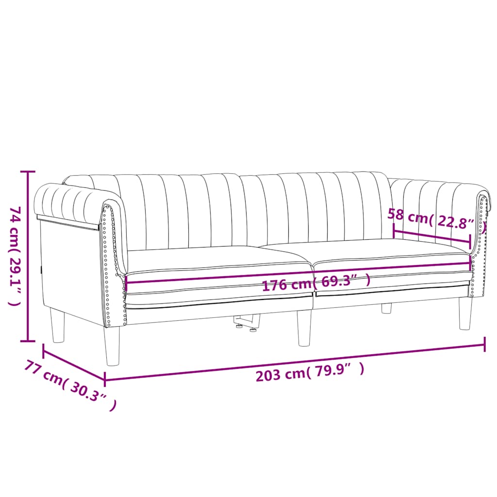 3-dijelni set sofa tamnozeleni baršunasti