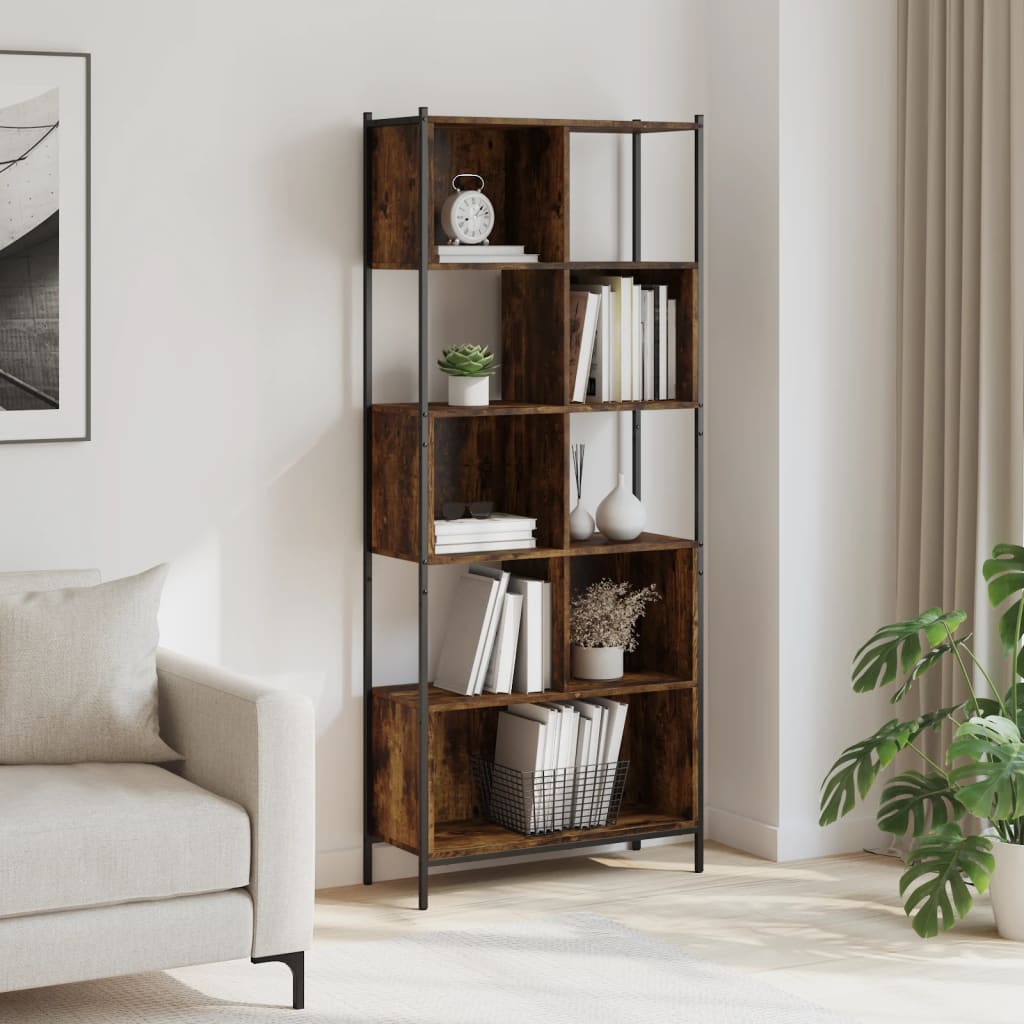 Regal za knjige boja hrasta 72x28x172 cm od konstruiranog drva