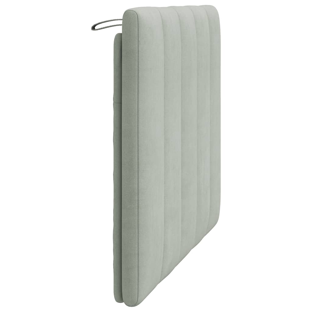 Jastuk za uzglavlje Hanko svijetlosivi 100 cm baršun