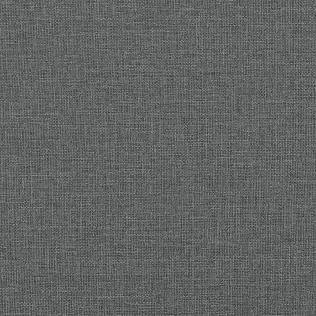 Krevet s madracem Hvar tamnosivi 100 x 200 cm od tkanine