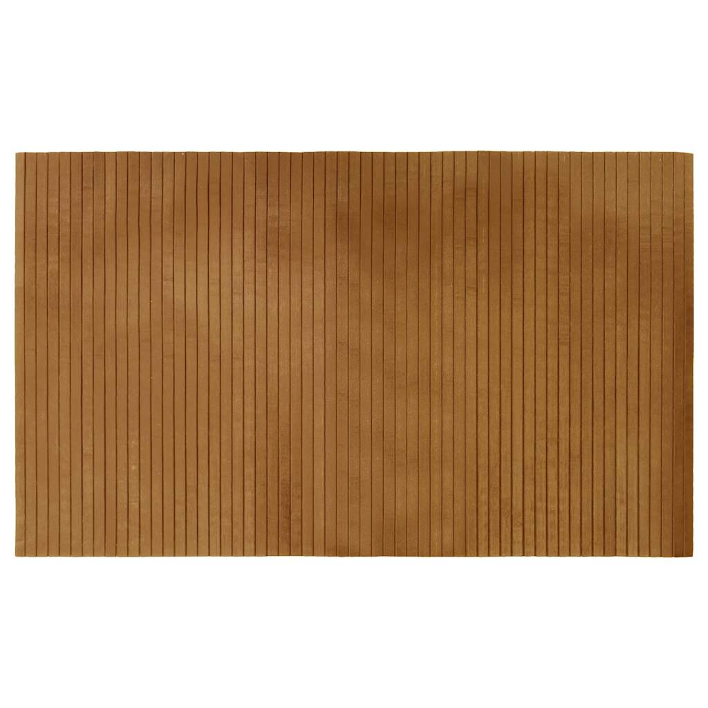 Tepih pravokutni smeđi 60 x 100 cm od bambusa