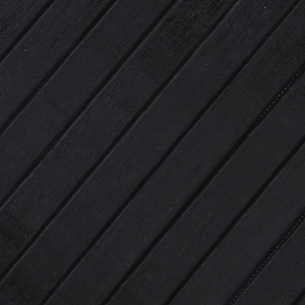 Pravokutni tepih crni 60x200 cm bambus