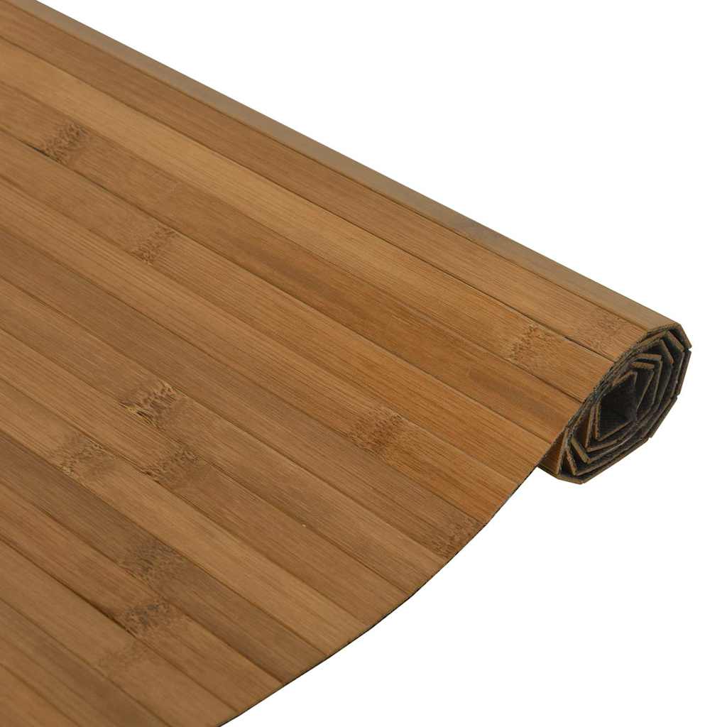 Tepih pravokutni smeđi 70 x 200 cm od bambusa