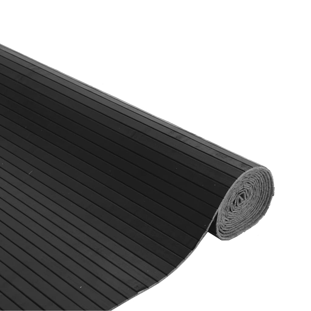 Tepih pravokutni sivi 80 x 300 cm od bambusa