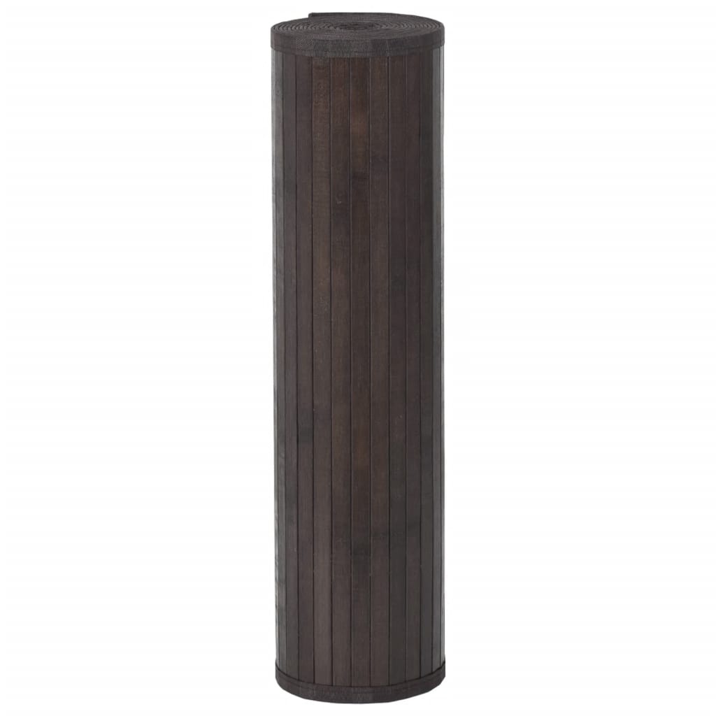 Pravokutni tepih tamnosmeđi 60x200 cm bambus