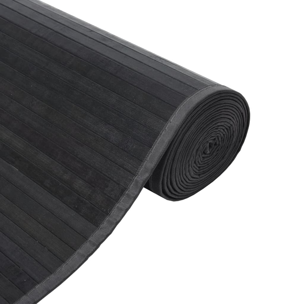 Tepih pravokutni sivi 100 x 500 cm od bambusa