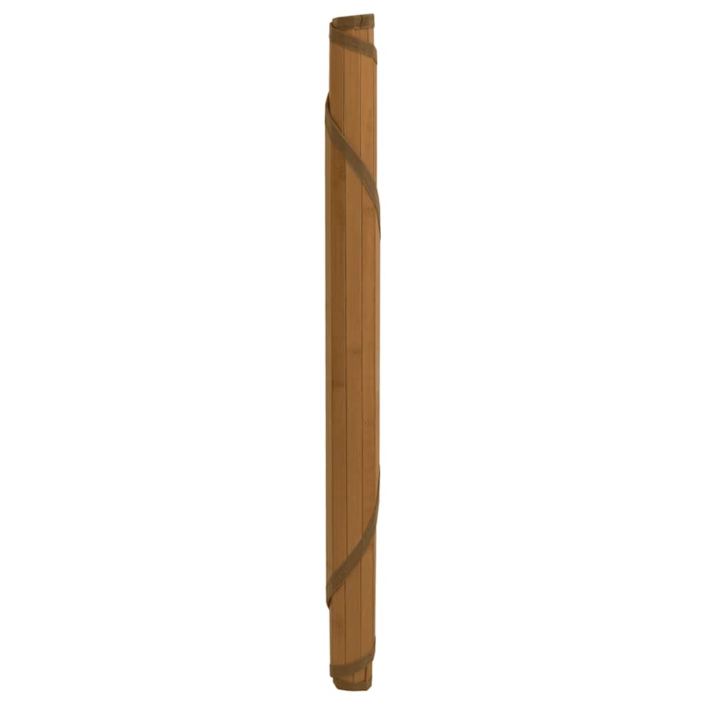 Okrugli tepih smeđi 60 cm bambus
