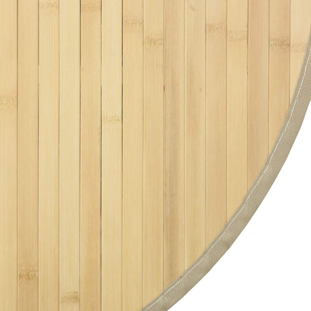 Okrugli tepih svijetlo-prirodni 60 cm bambus