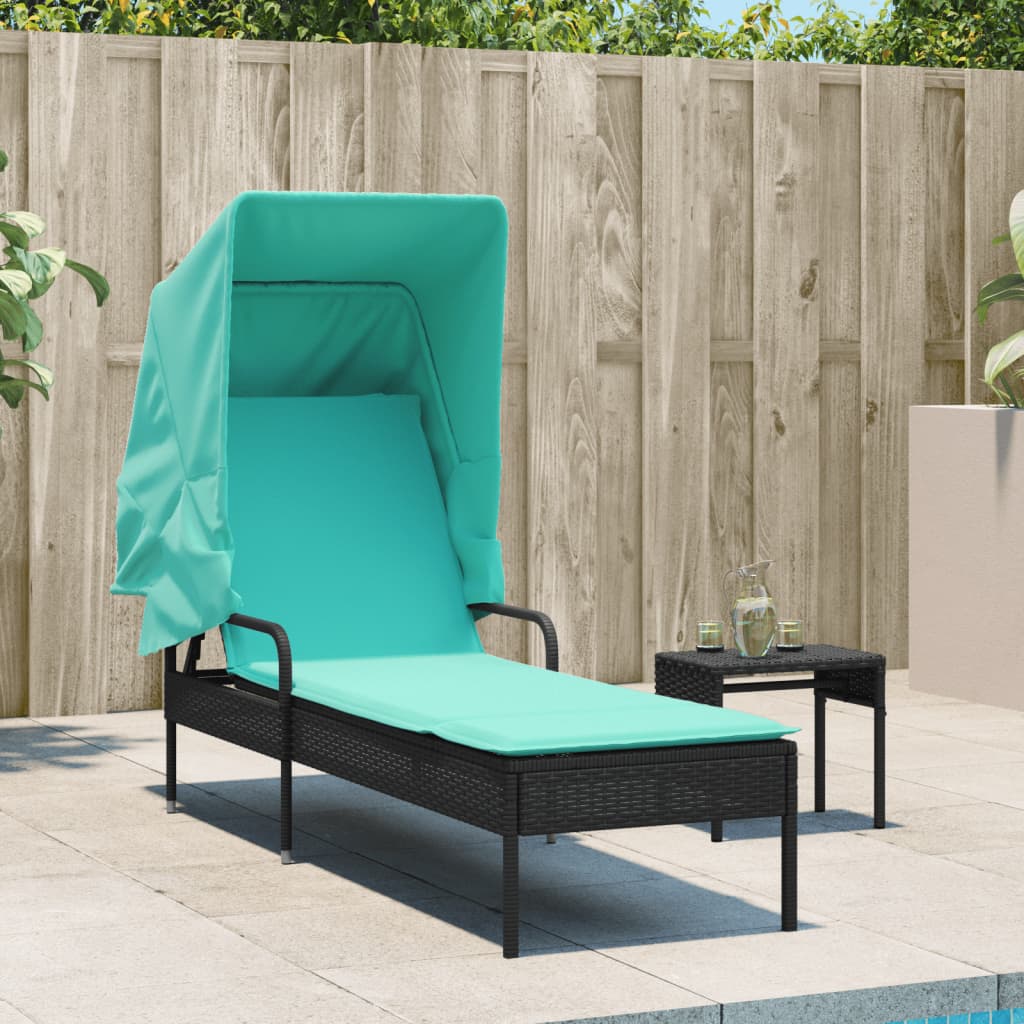 Ležaljka s tendom, crni poliratan