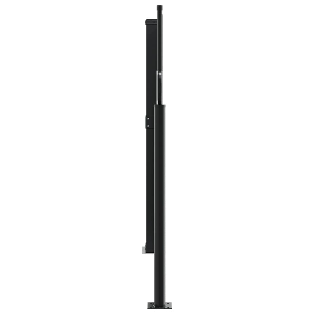Uvlačiva bočna tenda 140 x 1000 cm crvena