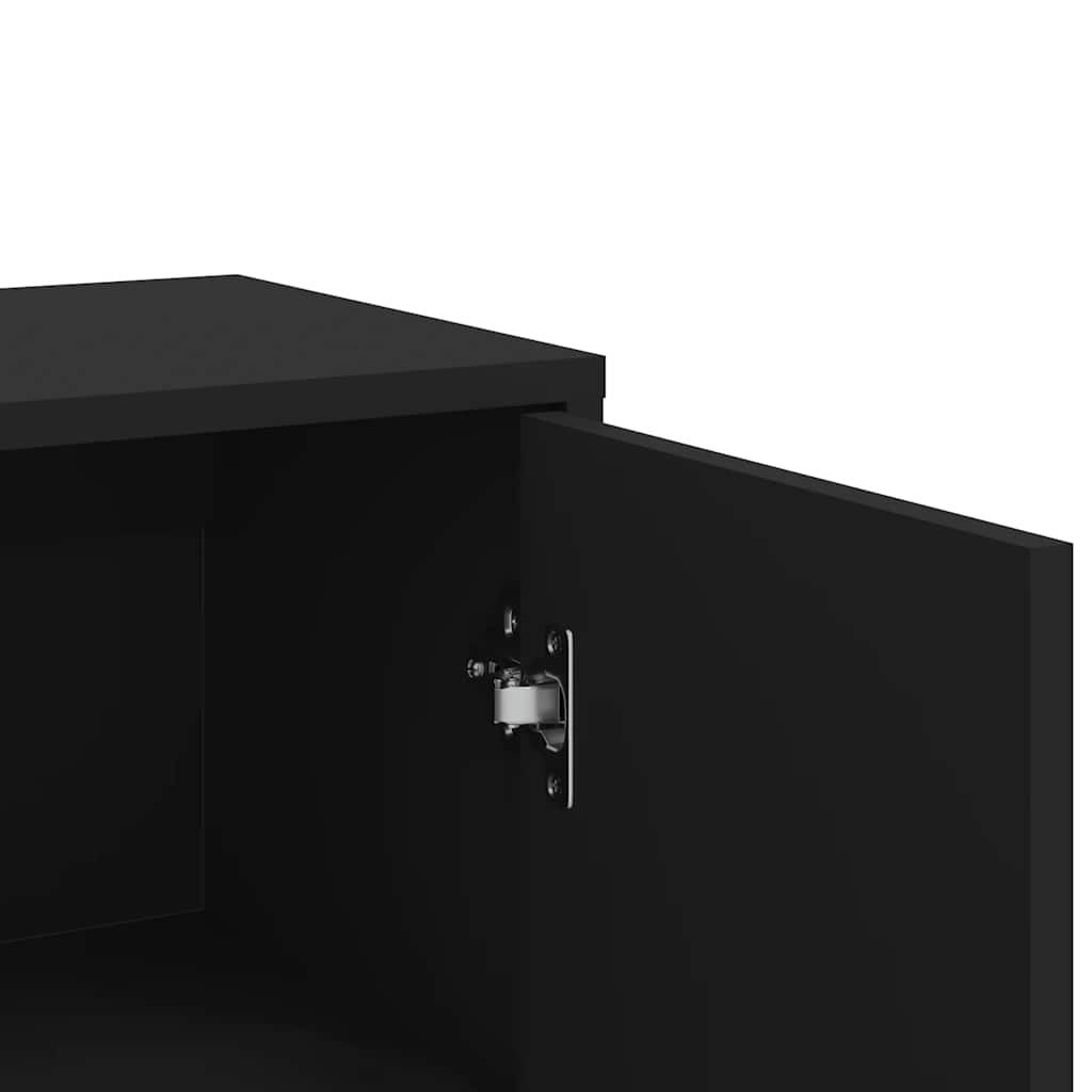 Komoda crna 60x31x84 cm od konstruiranog drva