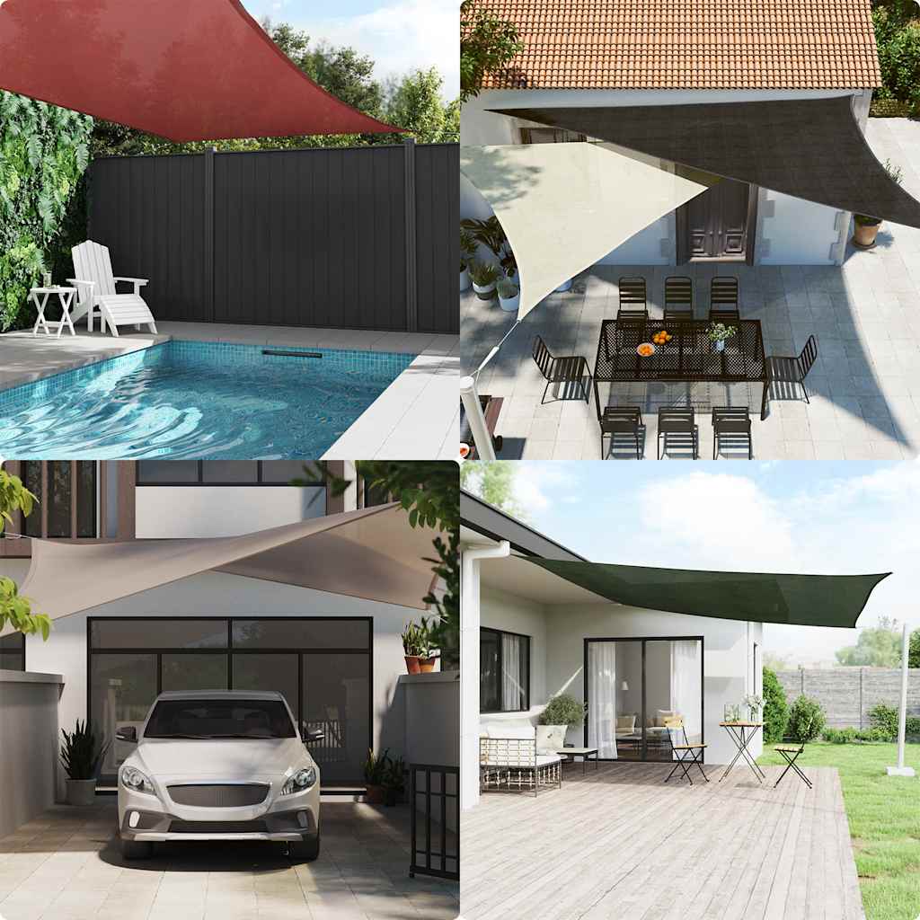 Jedro za zaštitu od sunca 160 g/m² Kvadratni pijesak 2,5x2,5 m HDPE