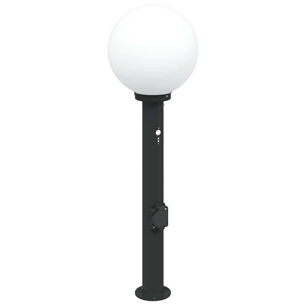 Stupić za zidne svjetiljke sa senzorom i utičnicom 3 kom 80 cm crne IP44