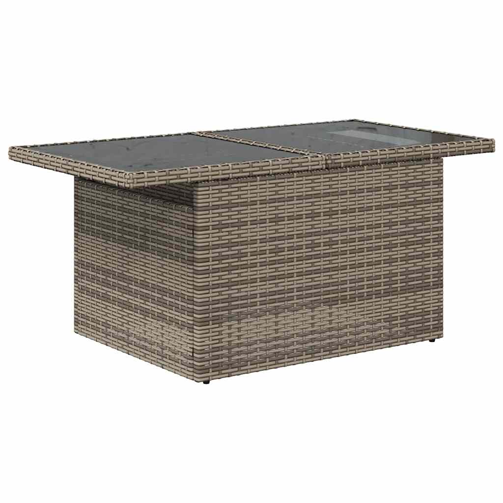 11-dijelni vrtni set s jastucima, sivi poliratan