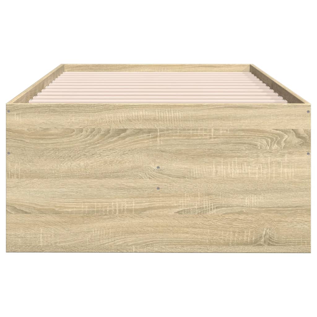 Dnevni krevet s ladicama bez madraca boja hrasta 90x200 cm