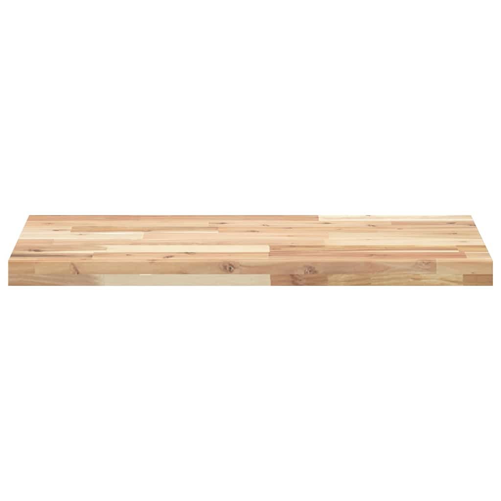 Plutajuće police 3 kom 80x40x4 cm Neobrađeno puno drvo akacije