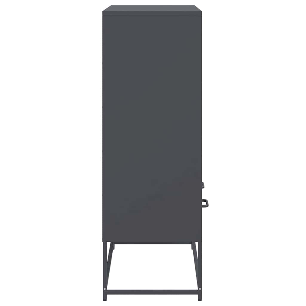 Visoka komoda antracit 68x39x111,5 cm od čelika