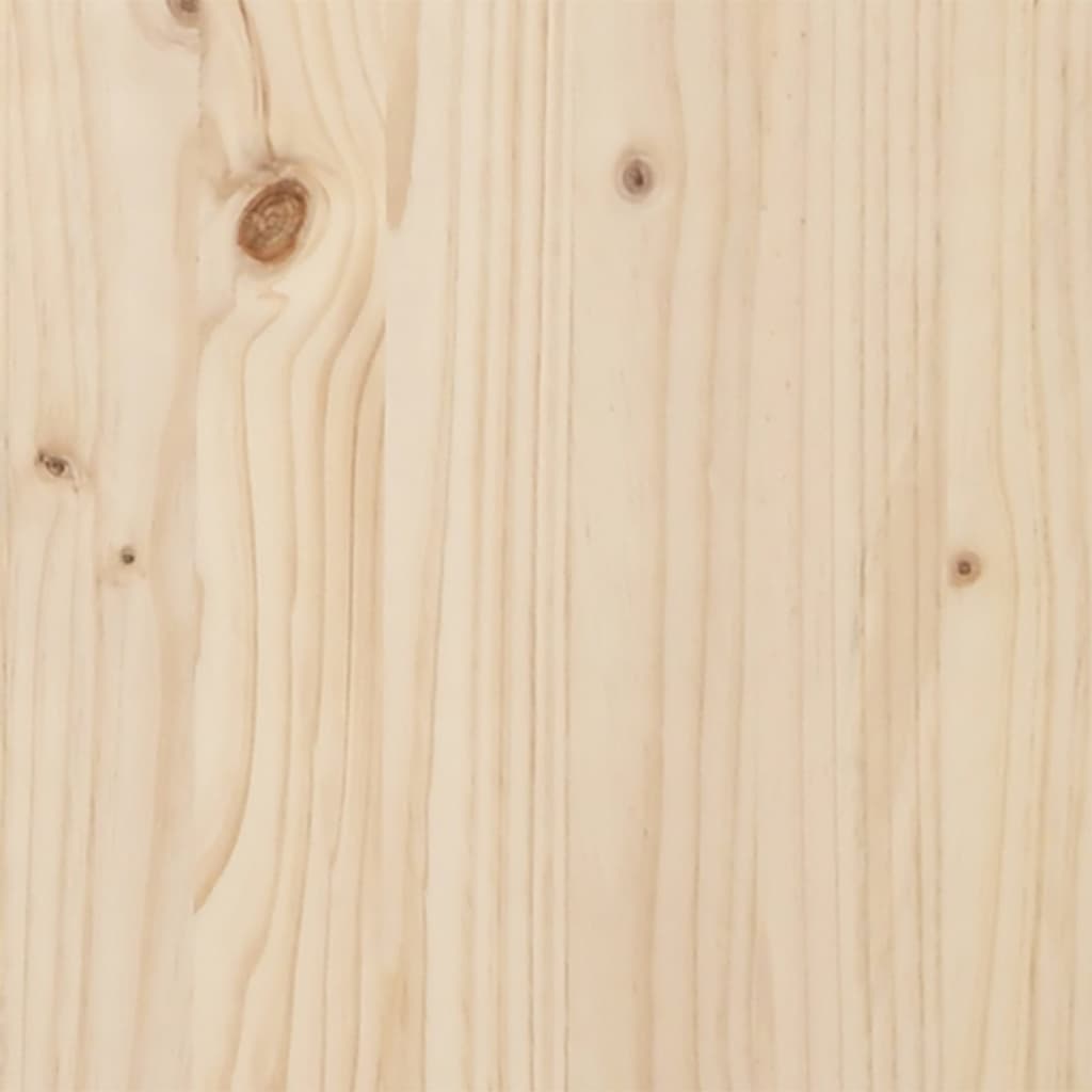 Blagovaonski stol X-oblika 60x60x75,5 cm od borovine i čelik
