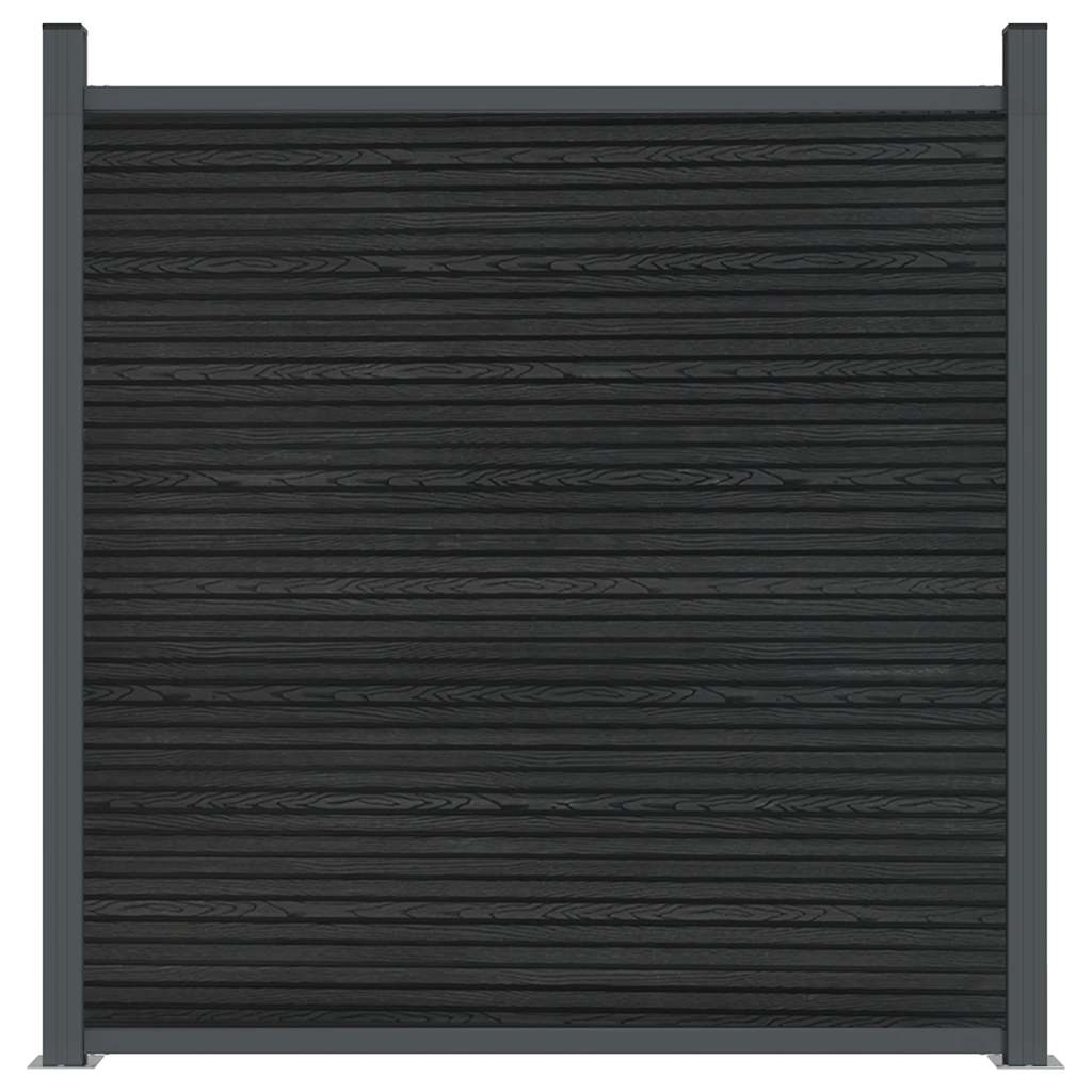 Panel za ogradu sivi 526 x 186 cm WPC