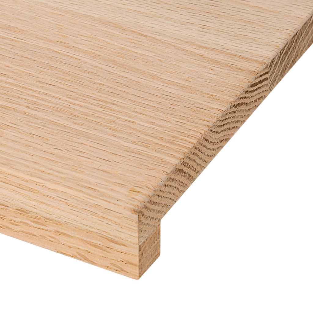 Prozorske klupčice 2 kom. Neobrađene 90x15x2 cm Masivno drvo hrast