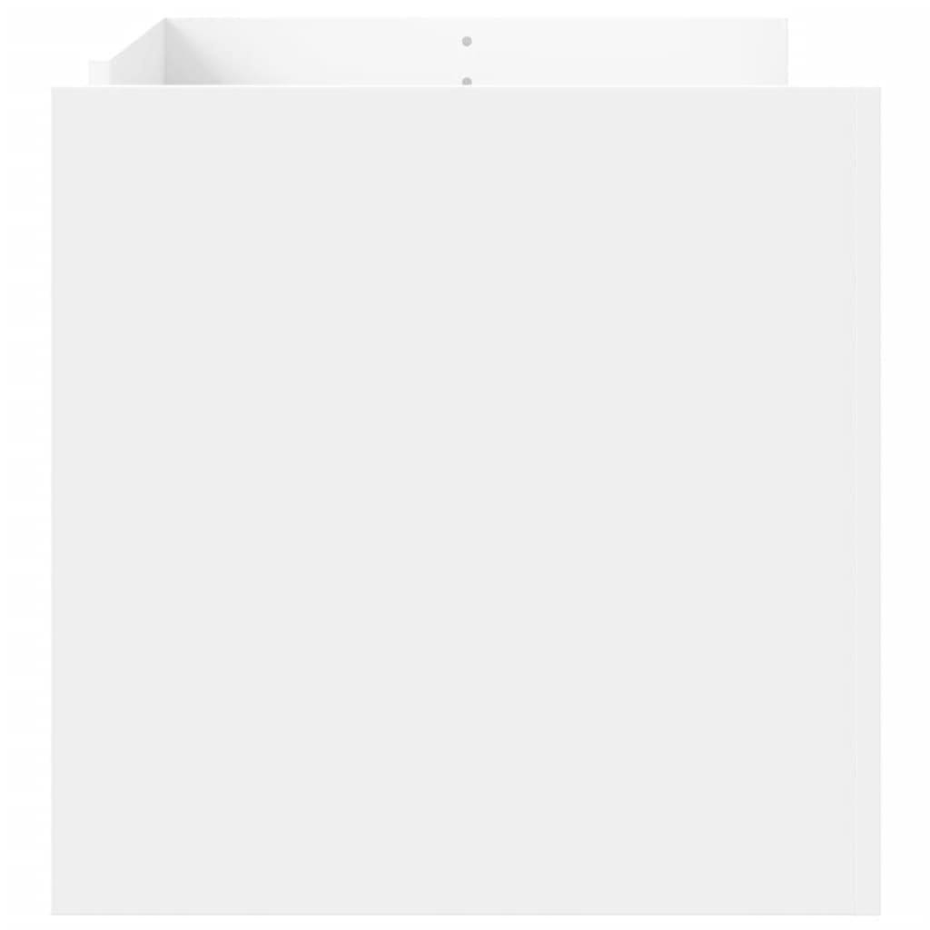 Stolić za kavu bijeli 100 x 50 x 50 cm od konstruiranog drva