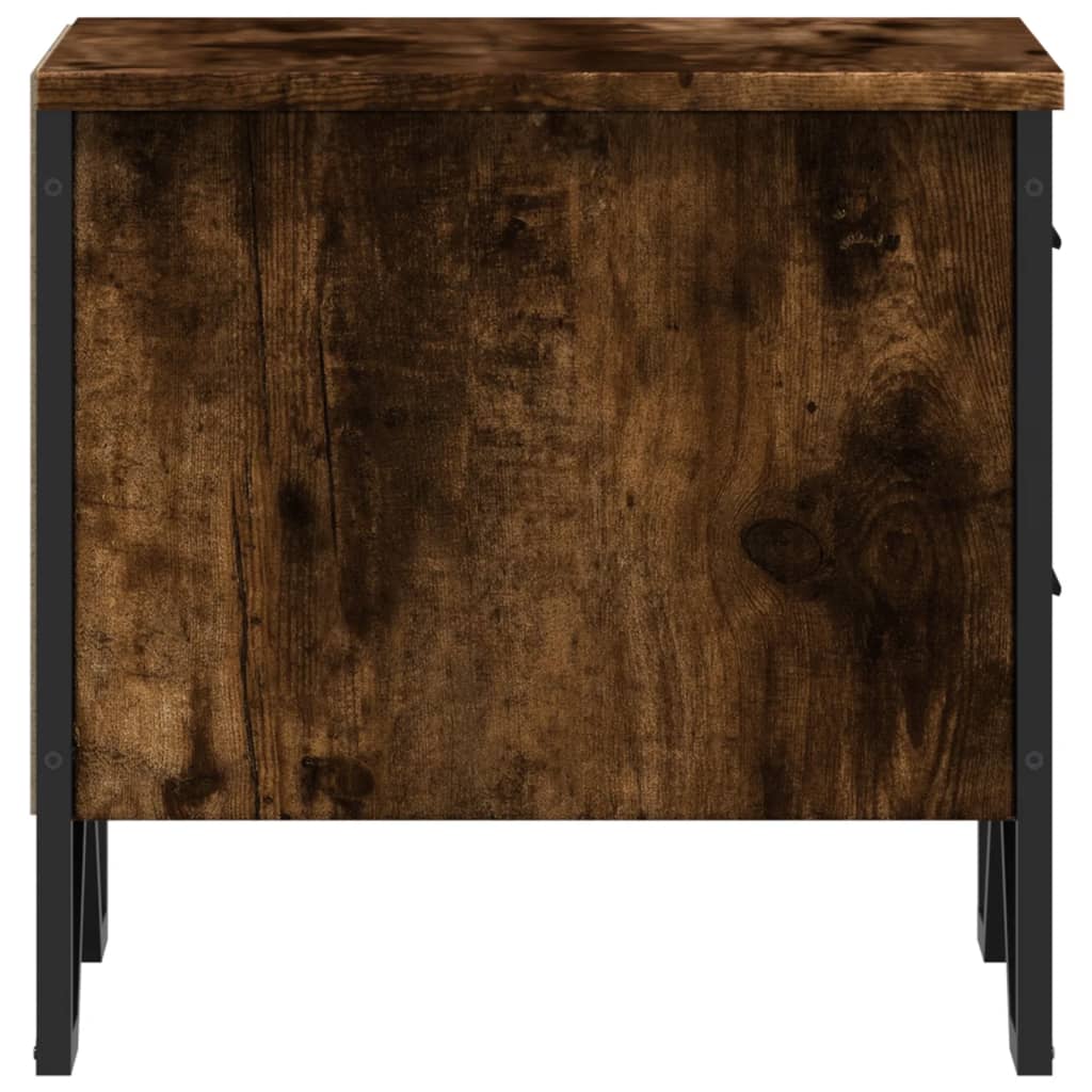 Noćni ormarić boja hrasta 40x41x40 cm konstruirano drvo