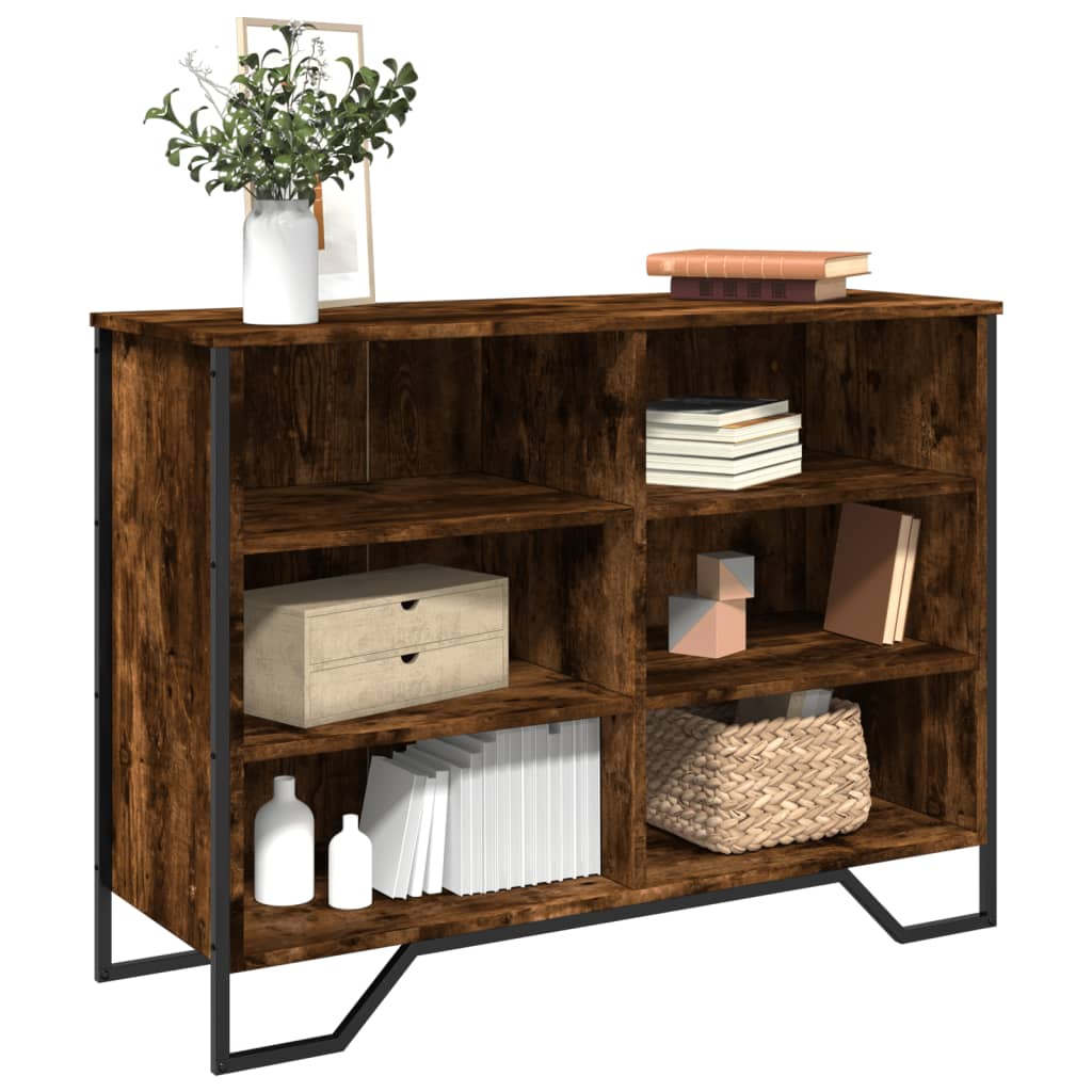 Komoda boja dimljenog hrasta 101x35,5x74,5 cm konstruirano drvo