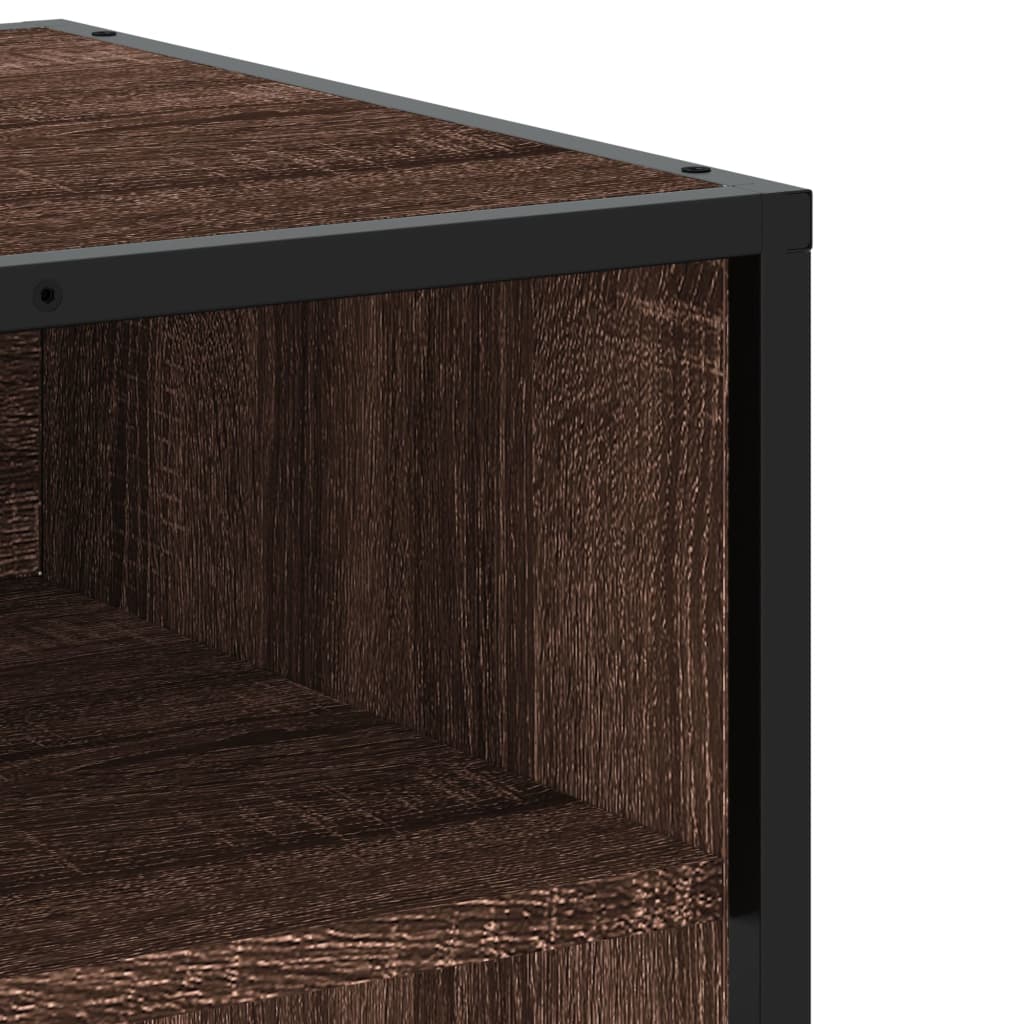 TV ormarić boja hrasta 120,5x40x46 cm konstruirano drvo i metal