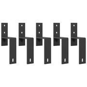 Nosači za zaobilazna vrata štale 5 kom za ravne šine od ugljičnog čelika