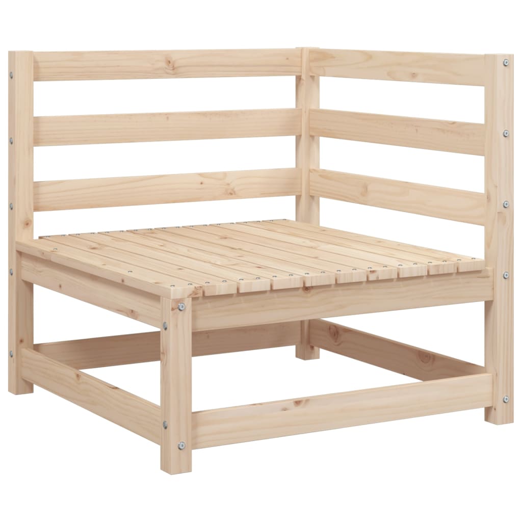 3-dijelni set vrtnih sofa od masivne borovine