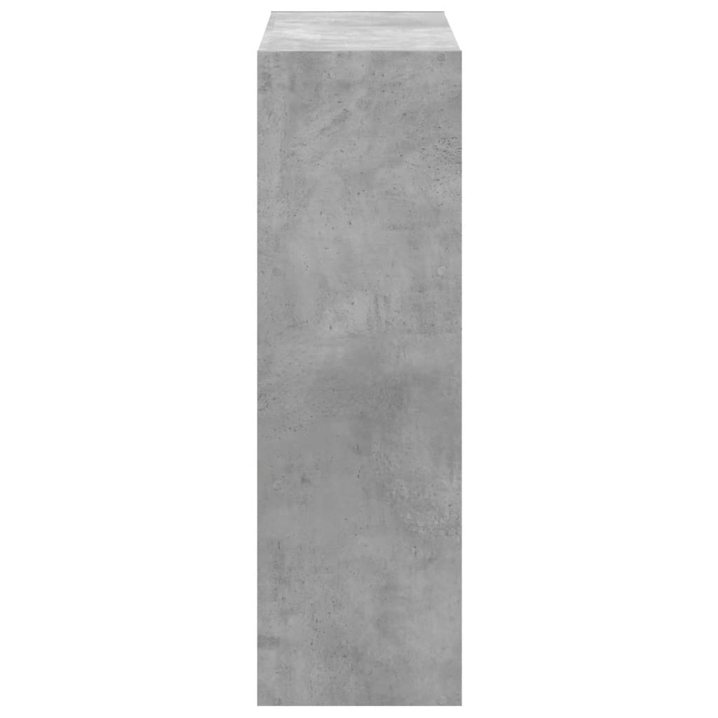 Regal za knjige boja betona 102x32x102 cm konstruirano drvo