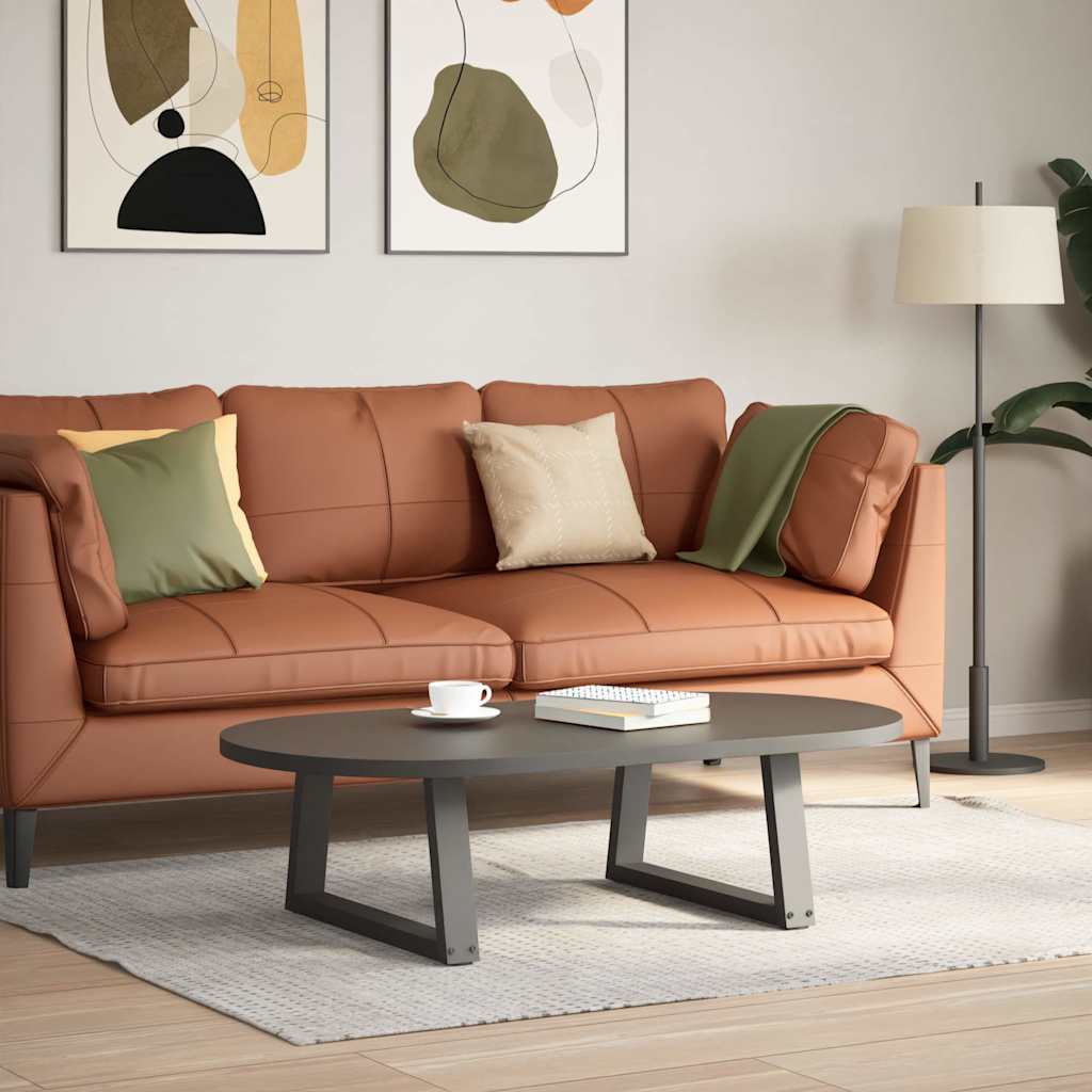 Noge za klub stolić V-oblika 2 kom antracit 60 x (30-31,3) cm čelik