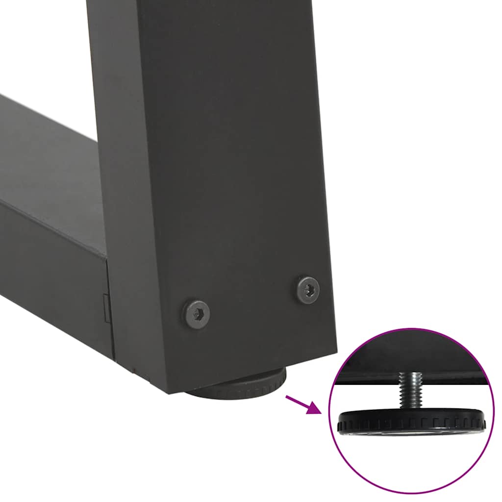 Noge za klub stolić V-oblika 2 kom antracit 60 x (30-31,3) cm čelik