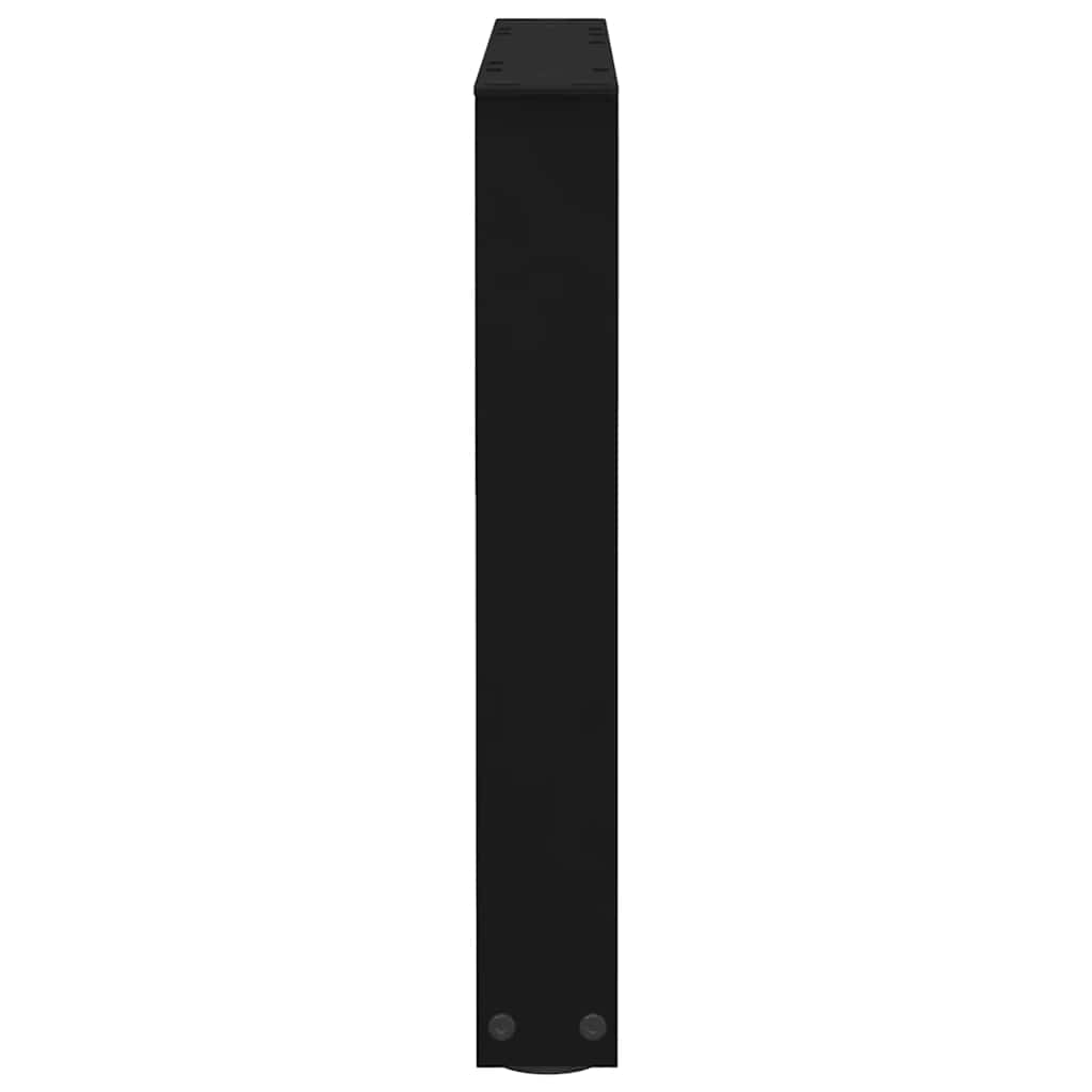 Noge za klub stolić V-oblika 2 kom Crne 60 x (42-43,3) cm Čelik