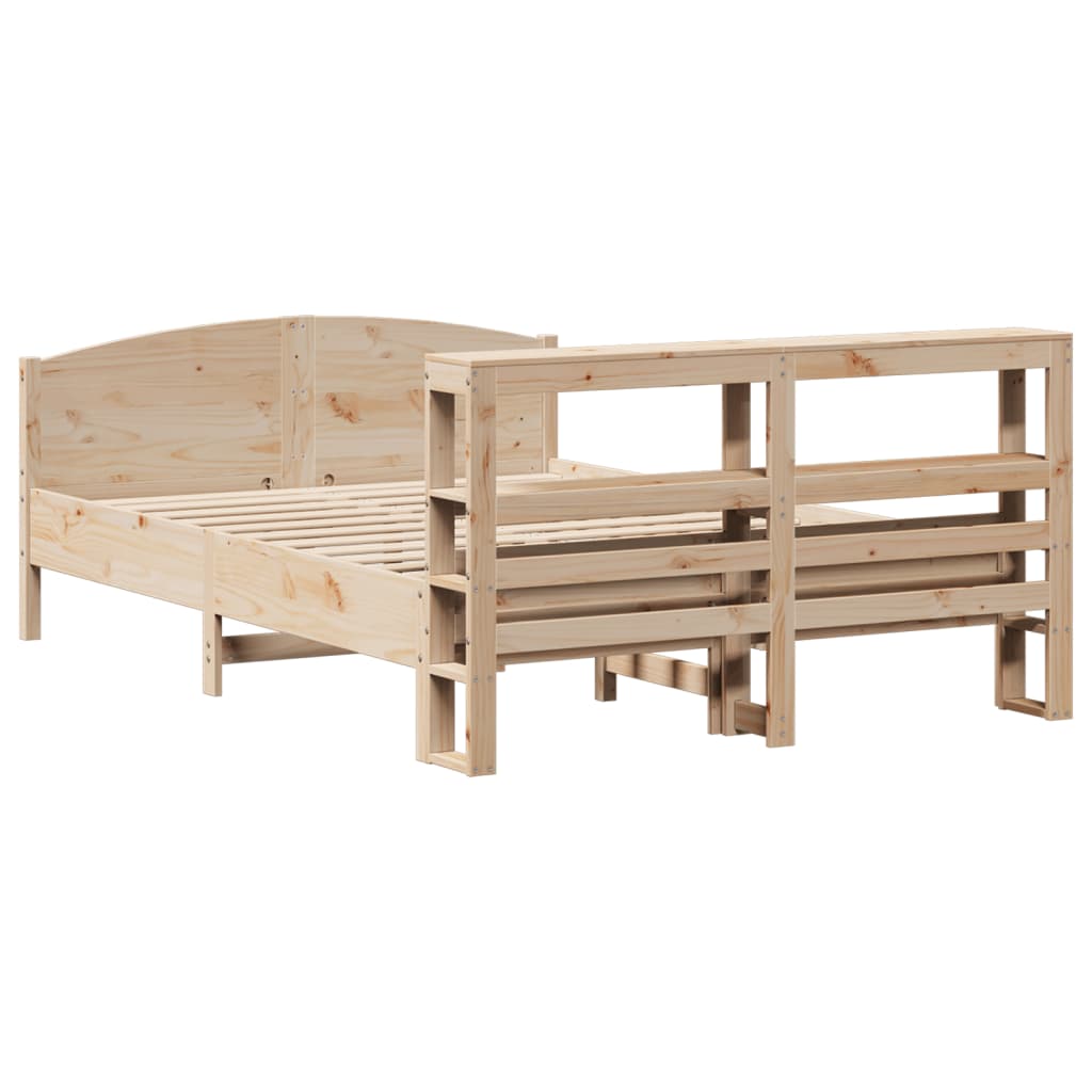 Okvir kreveta bez madraca 120 x 190 cm od masivne borovine