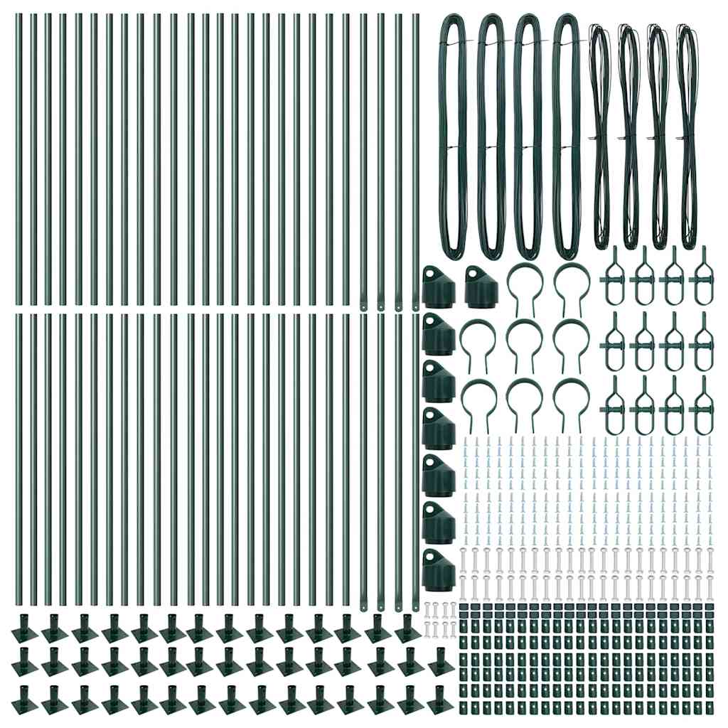 Stup za ogradu 52 pcs Siva 3,2 x 3,2 x 90 cm