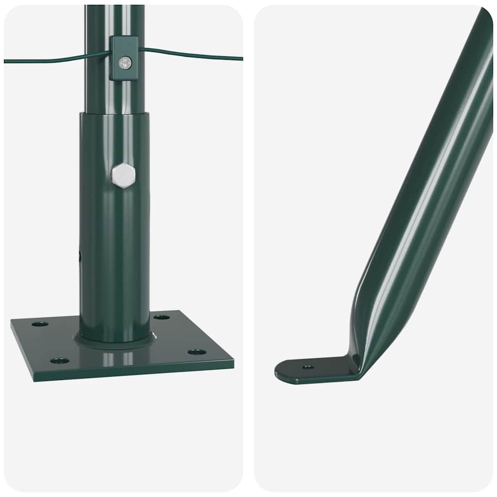 Stup za ogradu 26 pcs Siva 3,2 x 3,2 x 130 cm