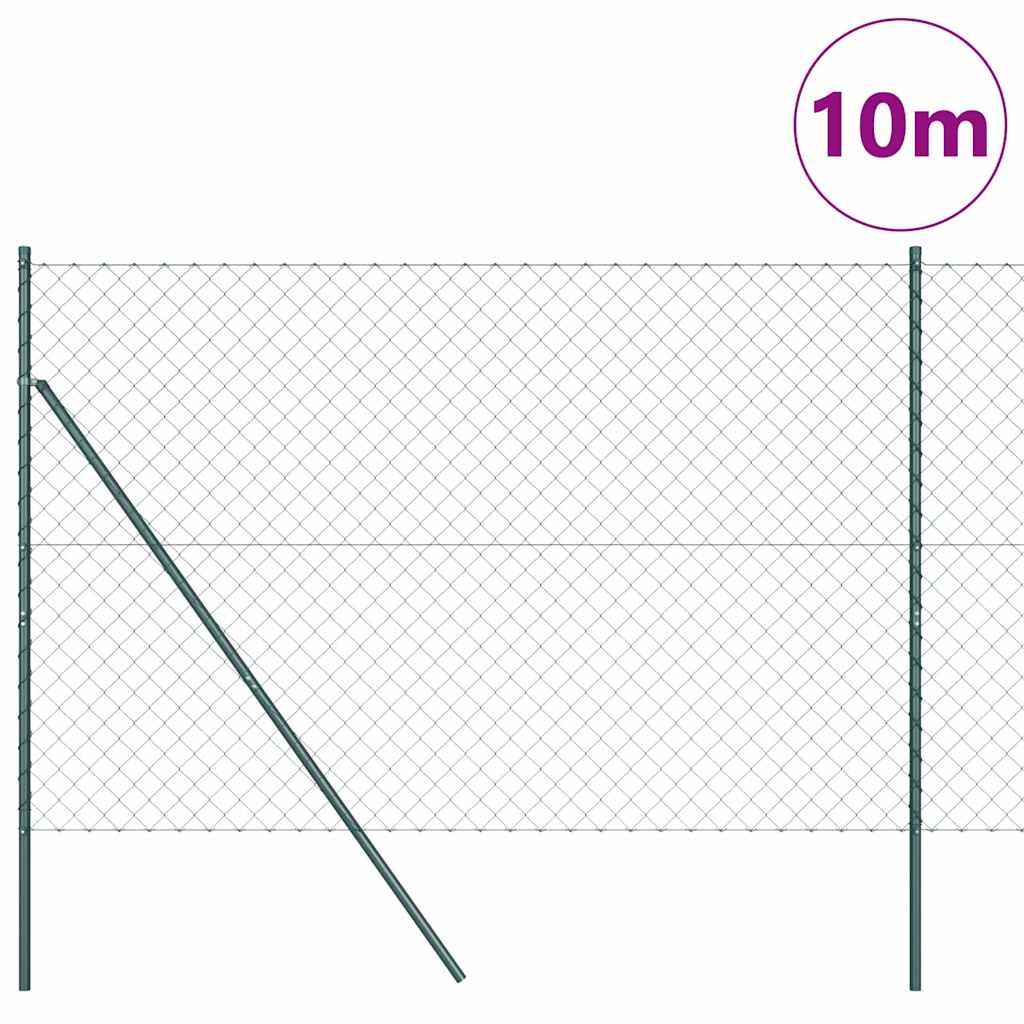 Temeljna zavarena žičana ograda 10 x 1,6 m Zelena Mreža
