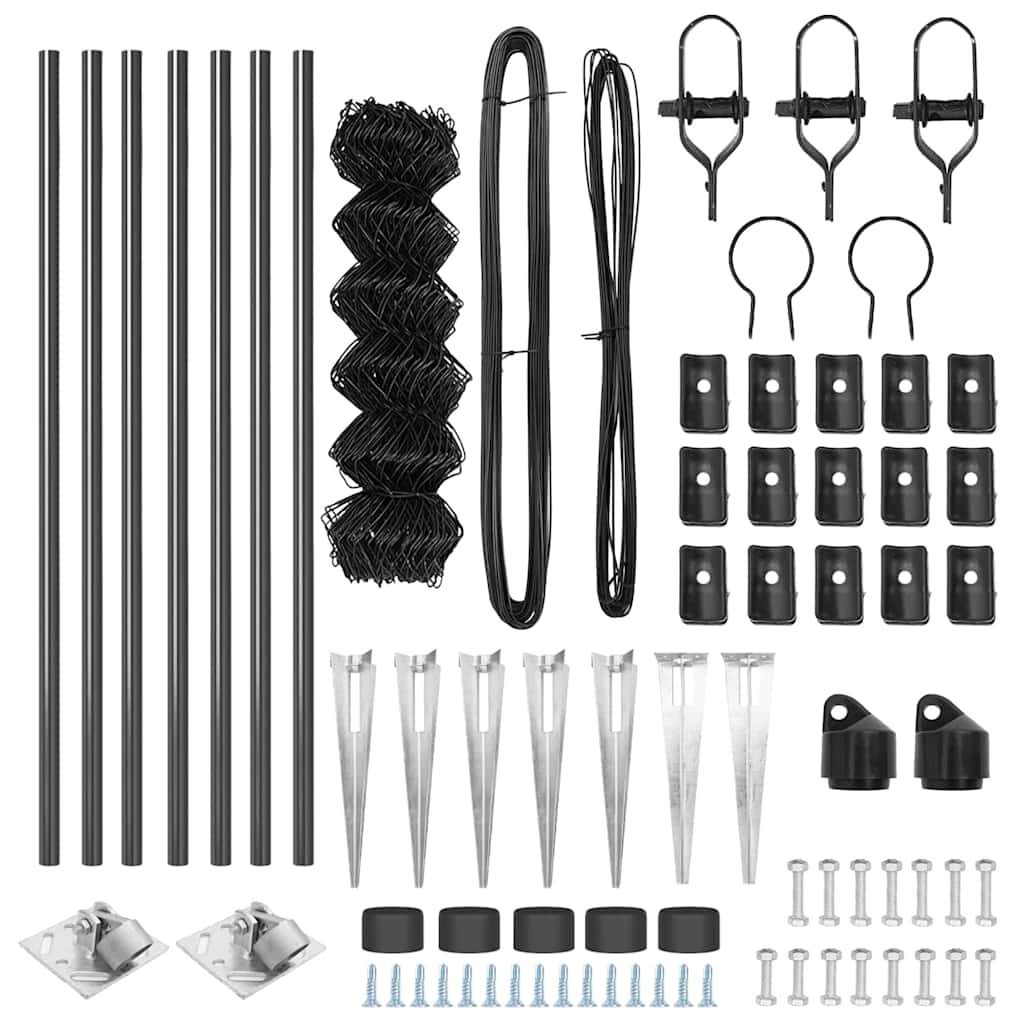 Zavareno žičano ograđivanje s bodljama 10 x 0,4 m Siva Mreža