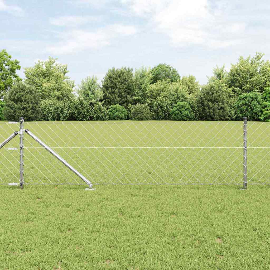 Zavareno žičano ograđivanje s bodljama 25 x 0,8 m Srebrna Mreža